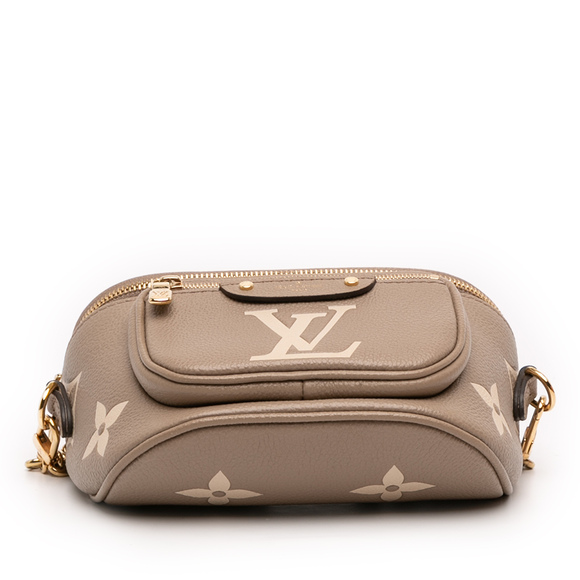 Pre-Loved Louis Vuitton Bicolor Monogram Empreinte Giant Mini Bumbag - Picture 3 of 11